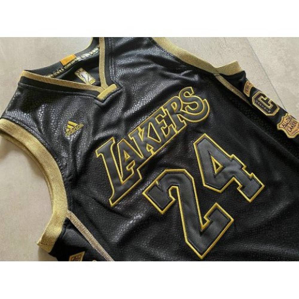 Men's Los Angeles Lakers Kobe Bryant #24 Black Commemorative Career Achievement Jersey-Pro Kit Vault | Brand New 26/27 Sports Jerseys